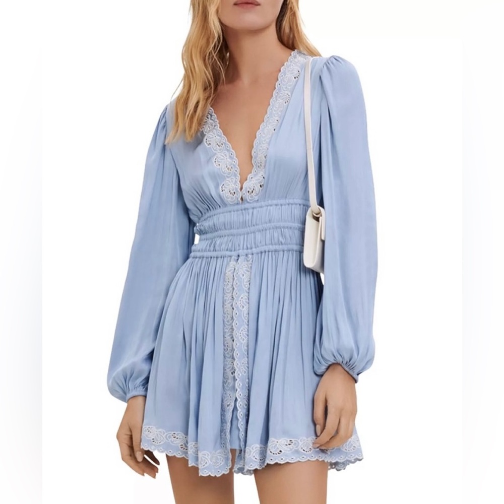 Maje light blue dress
